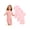 Pink, variant on 3-Pack Kids Special Needs Adaptive Clothing for Children Short Sleeve Anti-strip Romper Zip Back Jumpsuit Royal Blue 8