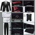 thumbnail image 3 of Lycody Boys Suit Set Slim Fit Kids Formal Suits Toddler Tuxedo Wedding Prom Classic Suits for Boy Teen Black Blue Dress Outfit, 3 of 6