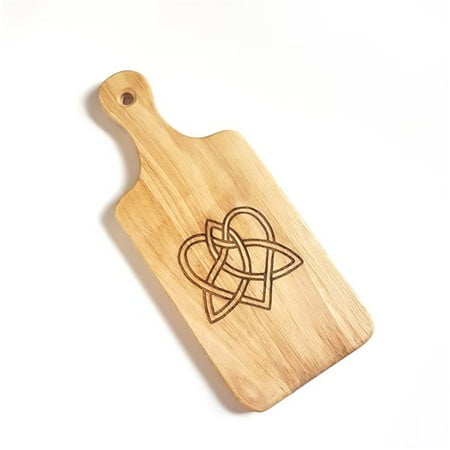 

Lyoncraft CBLK01 Celtic Love Knot Engraved Wooden Cheese Board