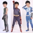 thumbnail image 2 of Los niños Cosplay disfraz soldado niño 3D Spandex Zentai niños niñas mono Homelander Starlight mono Halloween niñosUn tren100-110 cm y los chicos Deng Xun unisex, 2 of 2