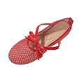 thumbnail image 3 of Willtoo Women's Mesh Ballet Flats Buckle Strap Comfortable Ballerina Shoes Ladies Fishnet Slip-on Casual Dress Mary Jane Flats, 3 of 7