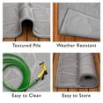thumbnail image 4 of Leick Home 595744 Vennor Geometric Indoor Outdoor Area Rug Rectangle 6'7"x9'6", 4 of 8