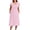 🔥 Pink, variant on Sentmoon Dresses for Wedding Guest Summer 2026 Active Solid Color Short Sleeve Crew Neck Fitted Dress Regular Fit for Going Out and Party S