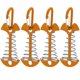 thumbnail image 1 of FLhrweasw Estacas para Campaña Aleación Aluminio Con Hebilla Resorte (amarillo) 4 Uds., 1 of 7