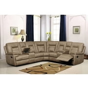 Betsy Furniture Microfiber Reclining Sofa Couch Set Living Room Set 8038-b