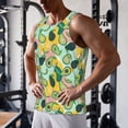 thumbnail image 5 of Logiee Avocado Print Men's Workout Tank Top,Quick Dry Workout Tank Top,Gym Muscle Tee,Fitness Bodybuilding Sleeveless T Shirt-Medium, 5 of 7