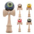 thumbnail image 3 of Forma Crackle Paint Sunnimix Madera Kids Skill juguete Negro y azul Kendama juguete del juego, 3 of 7