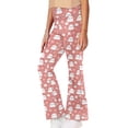 thumbnail image 2 of DISNIMO Pink Halloween Ghost Kids Long Yoga Pants for Girls 13-4 Flare Leggings with Pockets for Girls Flare Leggings Bell Bottoms Kids High Waist Bell Bottoms Flare Leggings Tall, 2 of 7