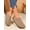 Khaki, variant on Women's Fashion Mule Shoes, Spring Thick-Sole Platform Clogs, Outdoor Closed-Toe Slip-On Sandals, Matte Leather Lightweight High-Quality Backless Sandals