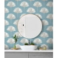 thumbnail image 6 of NextWall  Tropical Fan Palm Peel and Stick Wallpaper 20.5 in. W x 18 ft. L - Blue Patina, 6 of 9