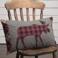 thumbnail image 4 of VHC Brands Cumberland 14x22" Rectangular Throw Pillow, Moose Applique, 4 of 4