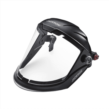 Jackson Safety Jackson Safety - Face Shield - MAXVIEW Premium Series - 9.06" x 13.38' x 0.04" Window - Clear - Hard Hat Interchange System (HHIS) for mounting to slotted hard hats