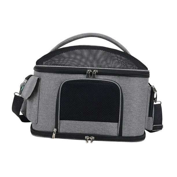 Bolsa de transporte para mascotas Salvador Transportín para gatos Lado suave Gris