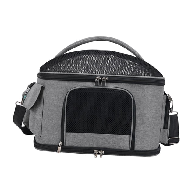 Bolsa de transporte para mascotas Salvador Transportín para gatos Lado suave Gris