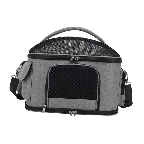 Transportín para gatos Sunnimix bolso porta gatos plegable malla transpirable Gris