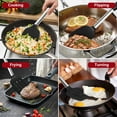 thumbnail image 3 of Fnyko 2 Pack Spatulas, Solid & Slotted Silicone Spatula Set, Stainless Steel Handle Coated with Silicone, Non Stick Turners, Heat Resistant BPA Free Rubber Spatulas for Fish, Eggs, Pancake, 3 of 6
