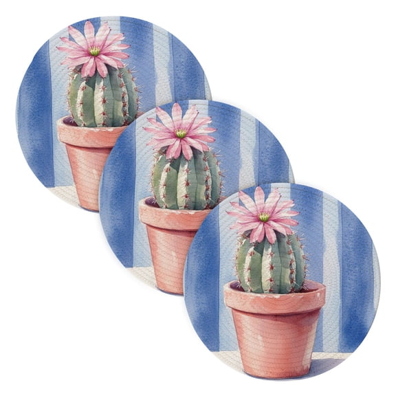 BZSMCE Mats for Pots,Pans Place Cactus in Pot Simple Style Pattern Pot Mats