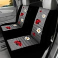 thumbnail image 4 of KUIFORTI Cute Ladybug Car Seat Covers 4 Pcs, Women Auto Car Front Seats and Rear Bench Cove Universal Car Interior Accessories Automobile Seat Cover for Most Cars Truck Van SUV, 4 of 7
