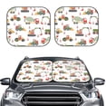 thumbnail image 2 of Haiem Excavator Windshield Sun Shade: Universal Foldable 2-Piece Car Front Window Sunshade - Blocks Uv Rays, And Reduces Heat,Essential Car Accessory Medium, 2 of 7