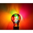 thumbnail image 3 of shiyou-A19/A60 Stained Glass LED Light Bulb Dimmable,E26 Base 4 Watts LED Color Bulbs,for Party Light,Festive Atmosphere,Home Lighting,Bedside Lamp,2 Pack, 3 of 4