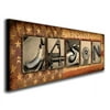 Personalized Firearm Guns Name Canvas Wall Art, Live Previews, Choose Each Photo, Multiple Options