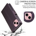 thumbnail image 5 of Solennerer Case for Iphone16/16 Plus/16 Pro/16 Pro Max, Wallet Phone Cover Flip Leather Shell, 5 of 9