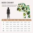 thumbnail image 4 of Daiia Green Avocado for Women's Long-Sleeved Pajama Set – Soft & Comfortable Sleepwear Button-Up Pajamas Cozy Lounge Wear-Large, 4 of 7