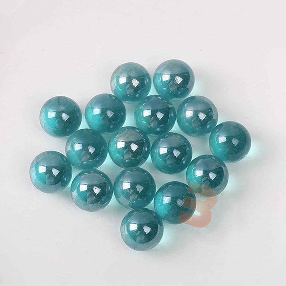 40 Caramel Topaz Glass Marble Beads 