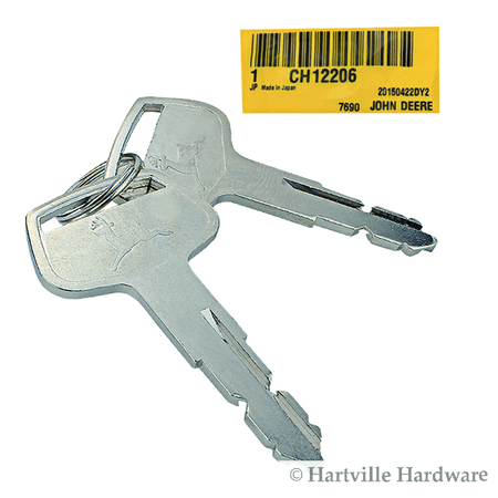 John Deere Key - John Deere Original Equipment Key #CH12206