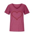 thumbnail image 4 of Birdeem T-Shirt Sans Manches à Col en V pour Femmes, Mode Décontractée, Imprimé, Chandail, 4 of 8