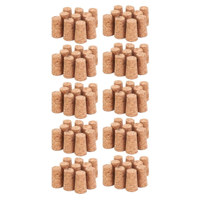 100Pcs Tapones de Corchos Cónicos DIY Craft Art Model Building 22X17X35mm