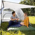 thumbnail image 2 of FYBTOF Double Inflatable Camping Sleeping Pad Waterproof Sleeping Pad Lightweight Portable Air Mattress Suitable for Tent Backpack Camping Hiking Outdoor Tent (Color : Blue, Size : 200x140x16cm)-2705, 2 of 5
