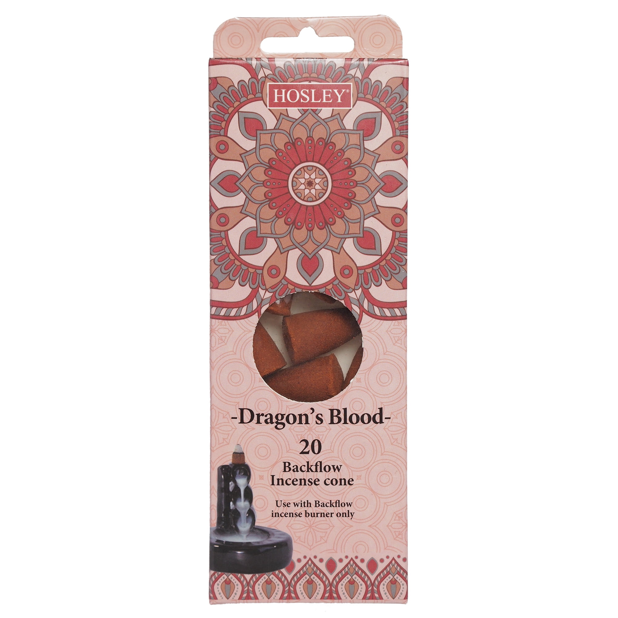 Hosley 20 pc. Highly Fragrance Dragon's Blood Backflow Incense Cones