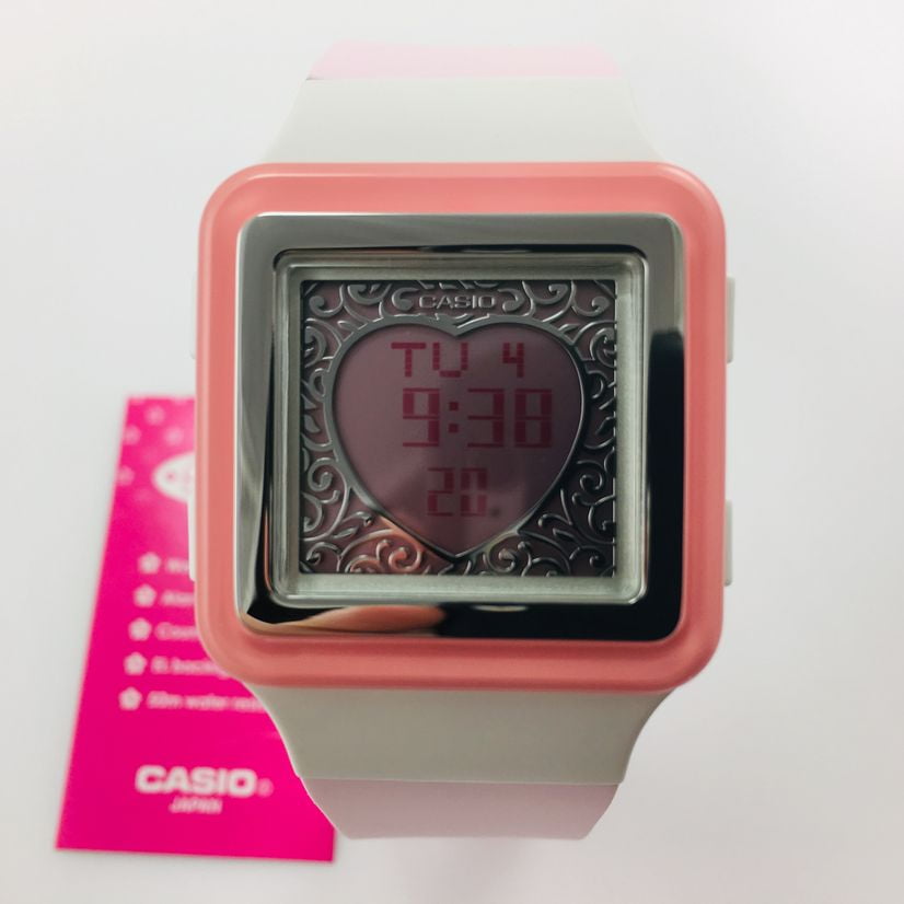Women s Casio Poptone Pink Digital Watch LDF21 4AV LDF21 4A