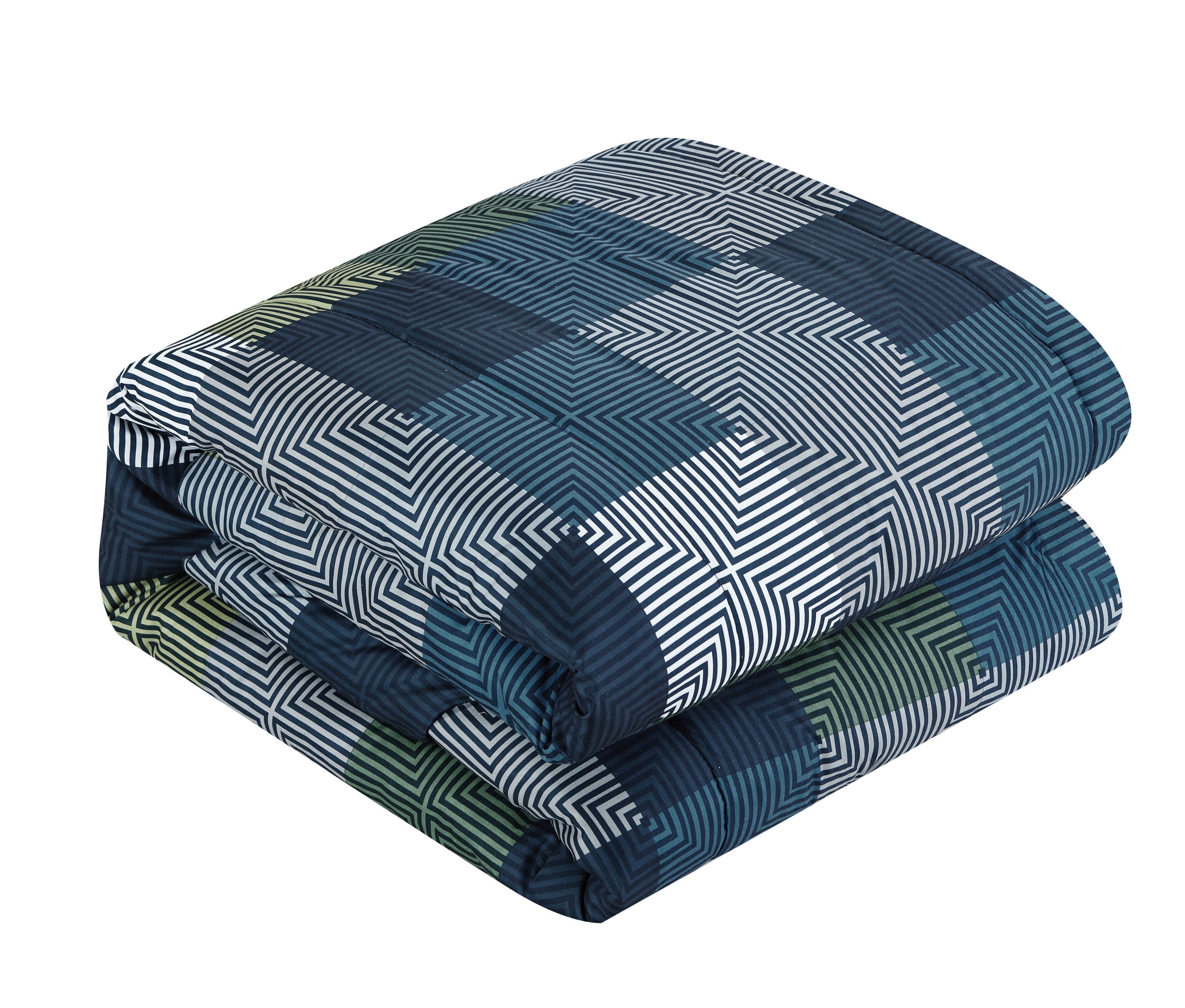 American Original Geo Blocks Bed in a Bag Bedding Comforter Set
