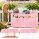 thumbnail image 5 of Bolsa de almacenamiento Tagitary grande de malla rosa para flotadores de piscina, 5 of 7