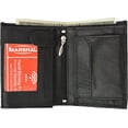 thumbnail image 3 of Marshal Leather Bifold Wallet, Black with Organza Gift Bag Black, 3 of 9