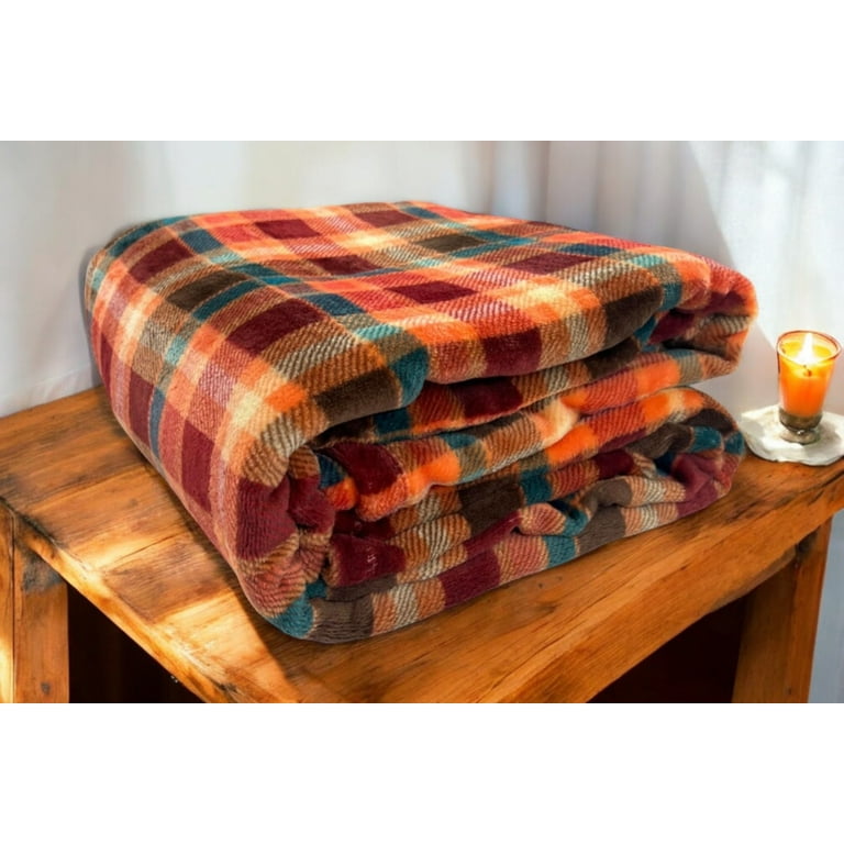 Orange and teal throw blanket new arrivals