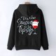 thumbnail image 5 of Sudaderas sueltas de Navidad para mujer Sudaderas con capucha con cordón Camisas con gráficos en la espalda Jersey informal Tops de manga larga con bolsillo con mangas caídas en los hombros Pompotops gfhjh13805, 5 of 8