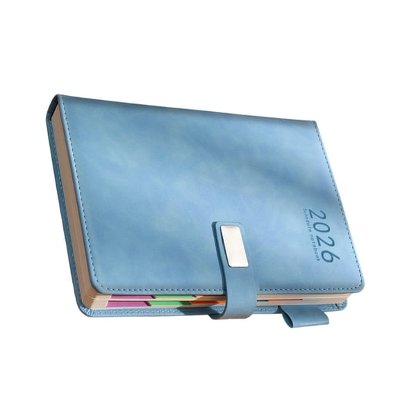 MOMOJIA 2026 Daily Planner 400 Pages Dated PU1eatherAcademic Planner for School Office