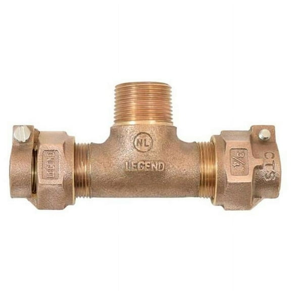 Legend Valve & Fitting 313-385NL T4440Nl 1 in. CTS xmnpt Tee - Bronze