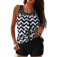 thumbnail image 1 of Two Piece Swimsuits For Women Tummy Control Tankini Top With Boyshorts Plus Size Sexy Swimsuit For Women Bathing Suit, 1 of 8