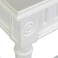 thumbnail image 4 of Marisol 31.5" Wide White Solid Wood Rustic 1-Drawer Entryway Console Table by East at Main, 4 of 9