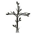 thumbnail image 2 of Metal Wall Cross with Decorative Intertwined Vine Design- Rustic Handcrafted Religious Art for Décor in Living Room, Bedroom, More by Lavish Home, 2 of 7