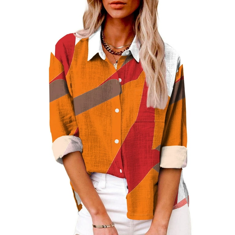 Linen Button Shirt in Saffron Linen Button Shirt in Saffron