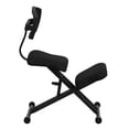 thumbnail image 2 of Ergonomic Kneeling Office Chair with Back in Black Mesh and Fabric, 2 of 7