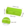 thumbnail image 2 of Uxcell 6pack Watch Strap Loop Fastener Rings 20mm Rubber Watch Holder Keeper Green, 2 of 6