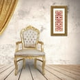 thumbnail image 3 of PI Studio  13x32 Gold Ornate Wood Framed with Double Matting Museum Art Print Titled - Nordic Quilt I, 3 of 4