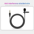 thumbnail image 2 of Lavalier Microphone Clip-on Condenser Mini Mic 3.5mm TRRS Plug for Video Music Interview Recording with TRS Conversion Plug, 2 of 7