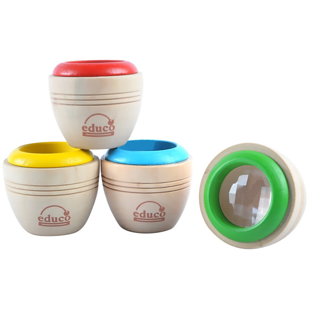 Kaléidoscope En Bois éducatif – Couleurs Assorties, Dès 3 Ans, Observation Et Imagination